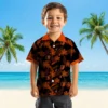 Baltimore Orioles Hawaiian Shirt - Custom Botanical Print Black - Gift For Men, Women