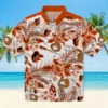 Baltimore Orioles Hawaiian Shirt - Custom Floral Baseball Orange White - Gift For Men, Women