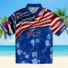 Buffalo Bills Hawaiian Shirt � Custom Us Flag Hibiscus Blue, Casual Button Down For Men & Women