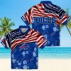Buffalo Bills Hawaiian Shirt � Custom Us Flag Hibiscus Blue, Casual Button Down For Men & Women