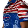 Buffalo Bills Hawaiian Shirt � Custom Us Flag Hibiscus Blue, Casual Button Down For Men & Women
