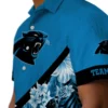 Carolina Panthers Hawaiian Shirt � Custom Floral Chevron Blue, Casual Button Down For Men & Women