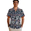 Chicago Bears Hawaiian Shirt � Custom Tribal Stripes Blue White, Casual Button Down For Men & Women