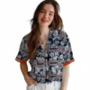 Chicago Bears Hawaiian Shirt � Custom Tribal Stripes Blue White, Casual Button Down For Men & Women