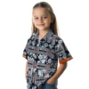 Chicago Bears Hawaiian Shirt � Custom Tribal Stripes Blue White, Casual Button Down For Men & Women