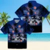 Chicago Cubs Hawaiian Shirt - Custom Sunset Scene Blue Black - Gift For Men, Women