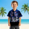Chicago Cubs Hawaiian Shirt - Custom Sunset Scene Blue Black - Gift For Men, Women