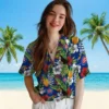 Chicago Cubs Hawaiian Shirt - Custom Tropical Toucan Blue Green - Gift For Men, Women
