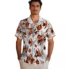 Cincinnati Bengals Hawaiian Shirt � Custom Botanical Theme Orange White, Casual Button Down For Men & Women