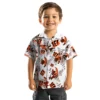 Cincinnati Bengals Hawaiian Shirt � Custom Botanical Theme Orange White, Casual Button Down For Men & Women