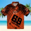 Cincinnati Bengals Hawaiian Shirt � Custom Star Stripes Orange, Casual Button Down For Men & Women