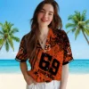 Cincinnati Bengals Hawaiian Shirt � Custom Star Stripes Orange, Casual Button Down For Men & Women