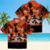 Cincinnati Bengals Hawaiian Shirt � Custom Sunset Scene Orange Black, Casual Button Down For Men & Women