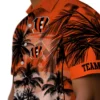 Cincinnati Bengals Hawaiian Shirt � Custom Sunset Scene Orange Black, Casual Button Down For Men & Women