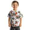 Cleveland Browns Hawaiian Shirt � Custom Botanical Theme Brown White, Casual Button Down For Men & Women