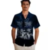Dallas Cowboys Hawaiian Shirt - Personalized Baseball Floral Custom Sunset Blue Black Aloha Shirt