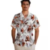 Denver Broncos Hawaiian Shirt - Personalized Baseball Floral Custom Botanical Theme Orange White Aloha Shirt