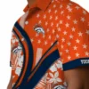 Denver Broncos Hawaiian Shirt - Personalized Baseball Floral Custom Floral Wave Orange White Aloha Shirt
