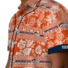 Denver Broncos Hawaiian Shirt - Personalized Baseball Floral Custom Tribal Stripes Orange White Aloha Shirt