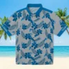 Detroit Lions Hawaiian Shirt - Custom Botanical Print Silver Aloha Shirt