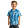 Detroit Lions Hawaiian Shirt - Custom Hibiscus Arrows Blue White Aloha Shirt