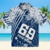 Indianapolis Colts Hawaiian Shirt - Custom Star Stripes Blue Aloha Shirt