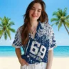 Indianapolis Colts Hawaiian Shirt - Custom Star Stripes Blue Aloha Shirt