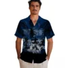 Indianapolis Colts Hawaiian Shirt - Custom Sunset Scene Blue Black Aloha Shirt