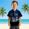 Indianapolis Colts Hawaiian Shirt - Custom Sunset Scene Blue Black Aloha Shirt