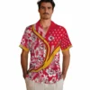Kansas City Chiefs Hawaiian Shirt - Personalized Baseball Floral Custom Floral Wave Red White Aloha Shirt
