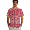 Kansas City Chiefs Hawaiian Shirt - Personalized Baseball Floral Custom Tribal Stripes Red White Aloha Shirt