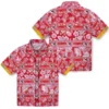 Kansas City Chiefs Hawaiian Shirt - Personalized Baseball Floral Custom Tribal Stripes Red White Aloha Shirt