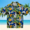 Los Angeles Rams Hawaiian Shirt - Personalized Baseball Floral Custom Tropical Toucan Aloha Shirt