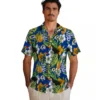 Los Angeles Rams Hawaiian Shirt - Personalized Baseball Floral Custom Tropical Toucan Aloha Shirt