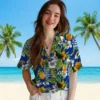 Los Angeles Rams Hawaiian Shirt - Personalized Baseball Floral Custom Tropical Toucan Aloha Shirt