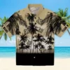 New Orleans Saints Hawaiian Shirt - Custom Sunset Scene Gold Black Aloha Shirt