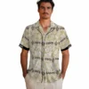 New Orleans Saints Hawaiian Shirt - Custom Tribal Stripes Gold White Aloha Shirt