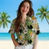 New Orleans Saints Hawaiian Shirt - Custom Tropical Toucan Gold Green Aloha Shirt