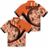 San Francisco Giants Hawaiian Shirt - Custom Floral Wave Orange White Aloha Shirt