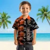 San Francisco Giants Hawaiian Shirt - Custom Palm Silhouettes Orange Aloha Shirt