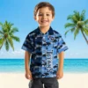Tennessee Titans Hawaiian Shirt - Custom Palm Silhouettes Navy Aloha Shirt