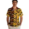 Washington Commanders Hawaiian Shirt - Custom Palm Silhouettes Burgundy Aloha Shirt