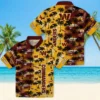 Washington Commanders Hawaiian Shirt - Custom Palm Silhouettes Burgundy Aloha Shirt