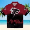 Atlanta Falcons Hawaiian Shirt � Customized Sunset Pattern Red Black Casual Button Down For Men & Women