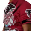 Atlanta Falcons Hawaiian Shirt � Customized Surfing Skeleton Red Blue Casual Button Down For Men & Women