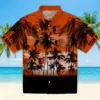 Baltimore Orioles Hawaiian Shirt - Customized Sunset Scene Orange Black - Gift For Men, Women