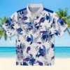 Buffalo Bills Hawaiian Shirt � Customized Botanical Theme Blue White, Casual Button Down For Men & Women