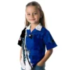 Carolina Panthers Hawaiian Shirt � Customized Edgy Streaks Blue White, Casual Button Down For Men & Women
