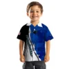 Carolina Panthers Hawaiian Shirt � Customized Edgy Streaks Blue White, Casual Button Down For Men & Women