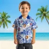 Chicago Cubs Hawaiian Shirt - Customized Floral Baseball Blue White - Gift For Men, Women